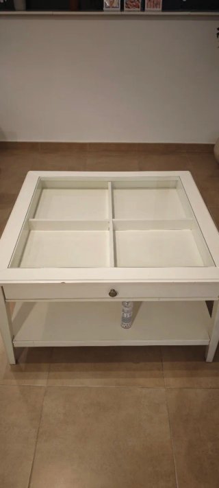 Tavolo da centro IKEA LIATORP bianco/vetro