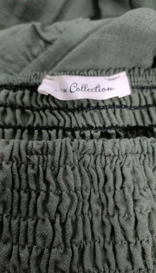 Vestido verde con volantes talla M