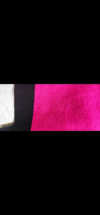 Cárdigan Zara Punto Cremallera Negro Rosa