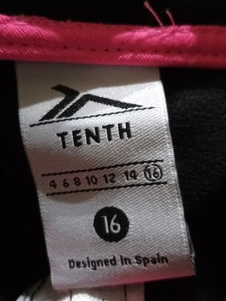Chándal Tenth Negro y Blanco Talla 16