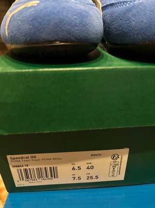 Zapatillas Puma Speedcat Azul y Blanco