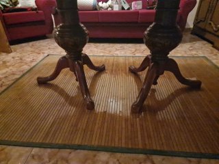 Mesa de comedor madera barnizada
