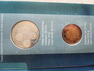 Cartera monedas X Aniversario del Euro
