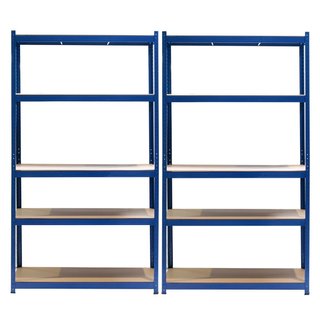 64870 juego de estanterías de carga pesada azul ✨