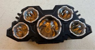 Linterna frontal 5 LED USB
