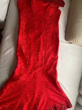 Vestido largo de fiesta/ gala Rojo .