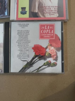 Lote 6 CDs Música Española: Copla, Flamenco, Pop