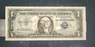 Billetes 1$ Silver 1957A correlativos  S/C Plancha