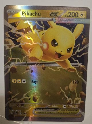 Carta Pokémon Pikachu EX PS 200 Megaevolucionado