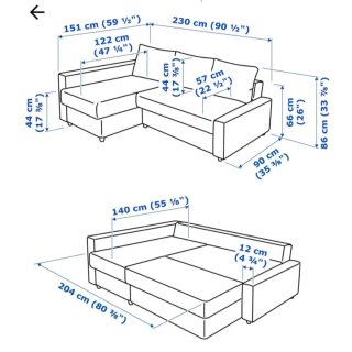 Sofá Cama Friheten Ikea Piel Sintética Blanca