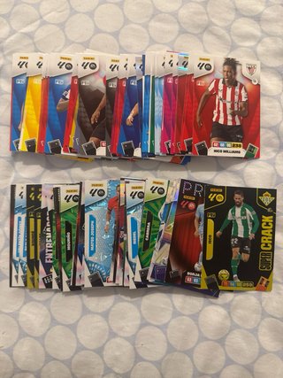 Lote 120 cartas Adrenalyn 26/27 sin repetidas