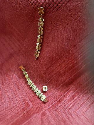 Pendientes Oso Dorados ACERO