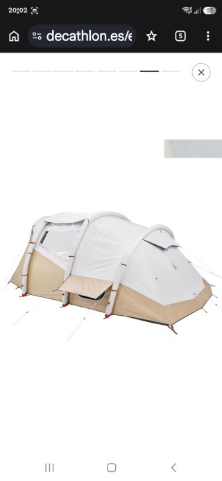 Tienda campaña familiar 5 personas Quechua