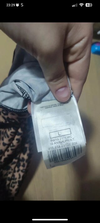 Pantalón estampado leopardo ancho