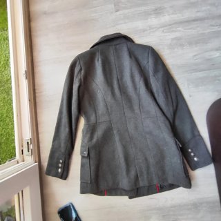 Abrigo Bershka gris mujer talla M