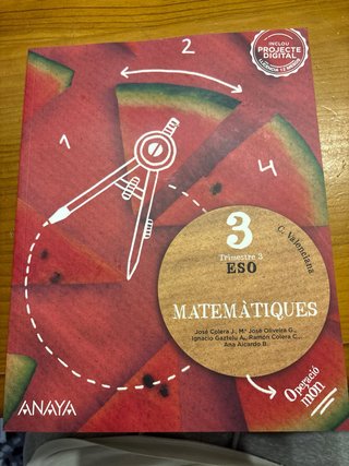 Pack libros3r eso matemáticas trimestres 1,2,3