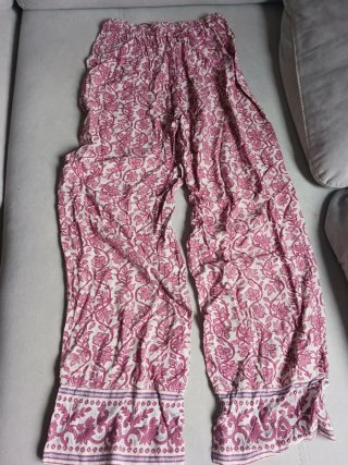 Pantalón estampado floral talla única