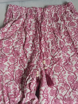Pantalón estampado floral talla única