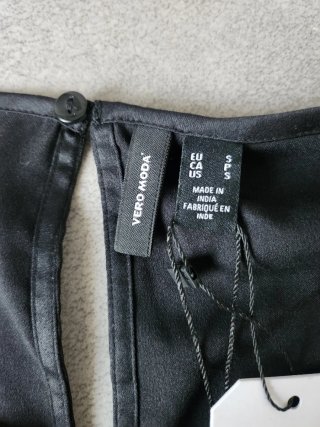 Camisa negra tejido satinado