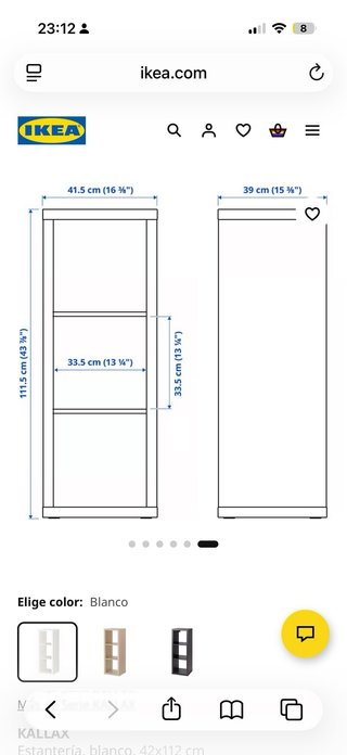 Scaffalatura KALLAX Bianca IKEA
