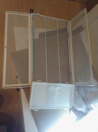 8 Canastas Cajón Cocina Metal Blanco