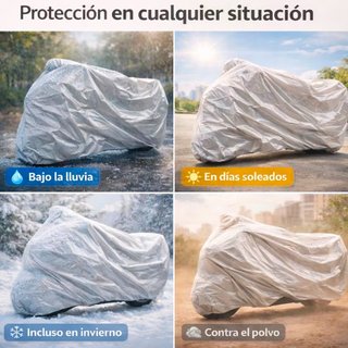 Funda Moto Impermeable PE Reforzada