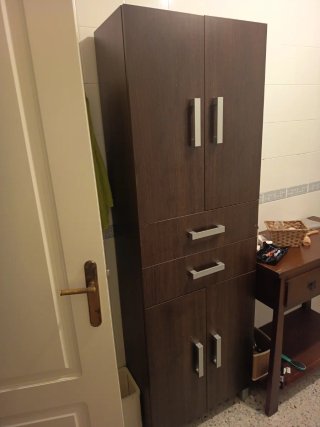 Columna baño wengue Modelo Madrid Leroy Merlín