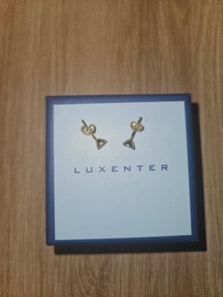 Pendientes botón plata 925 Luxenter
