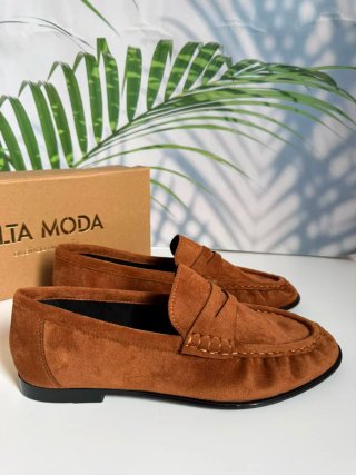 Mocasines efecto ante. Número 40