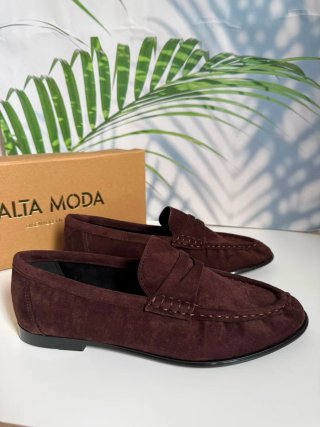 Mocasines efecto ante. Número 37
