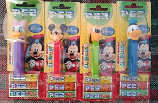 Lote 4 Dispensadores Pez Disney Mickey Mouse