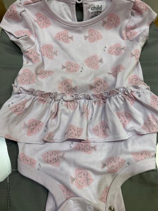 Body bebé morado peces 18-24 meses