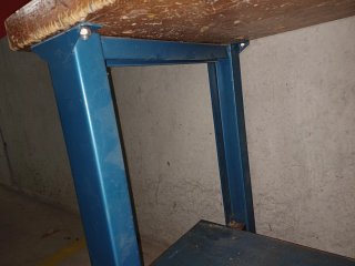 Banco de Taller Madera y Metal 1300×550×880
