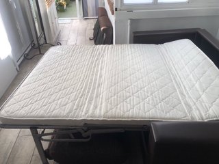 Sofá Cama Marrón y Multicolor