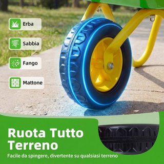 Carriola para niños y niñas de 3+ años, Equipamien