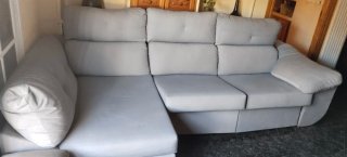 Sofá Cama Gris Tela