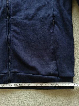 Sudadera con cremallera azul