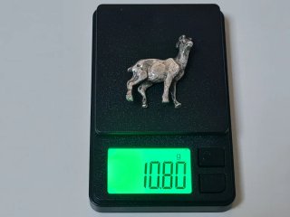 Figurita Plata de Ley Maciza Cabra Montés