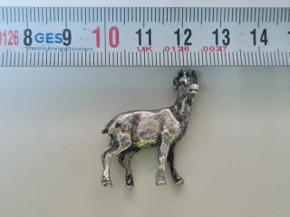Figurita Plata de Ley Maciza Cabra Montés
