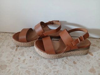Sandalias Plataforma Marrones Talla 39