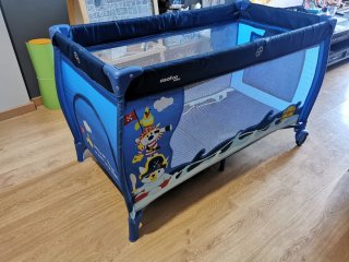 Cuna de viaje Asalvo pirata azul