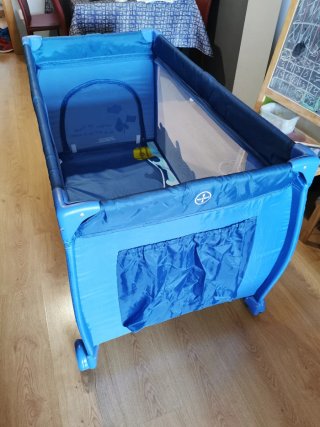 Cuna de viaje Asalvo pirata azul