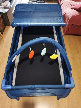 Cuna de viaje Asalvo pirata azul