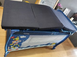 Cuna de viaje Asalvo pirata azul