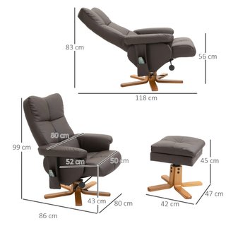 Sillón de relax con función de reclinación, sillón