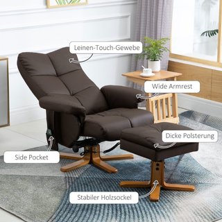 Sillón de relax con función de reclinación, sillón