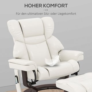 Sillón reclinable con función de masaje y reposapi