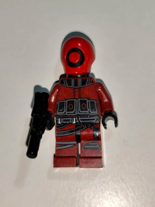 Minifigura Lego Star Wars Soldato Rosso