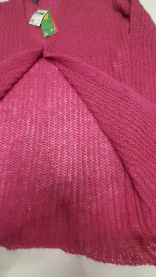 Cardigan Benetton fucsia 13/14 anni