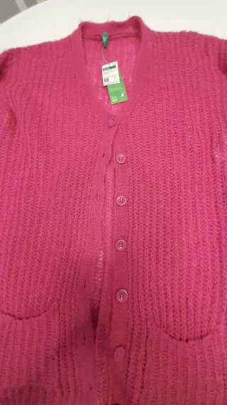 Cardigan Benetton fucsia 13/14 anni